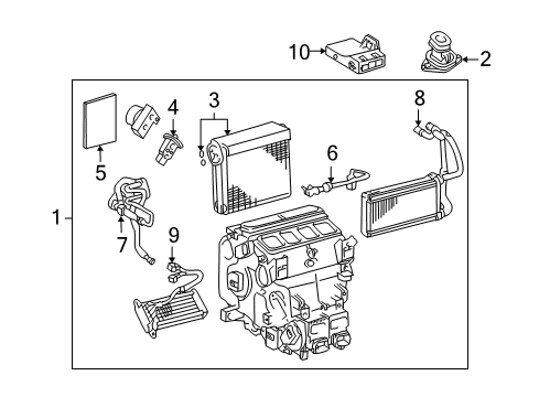 2008 Toyota Land Cruiser Air Conditioner Diagram 2 - Thumbnail