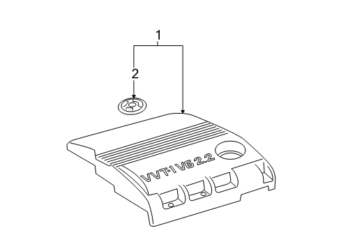 2005 Toyota Solara Engine Appearance Cover Diagram 2 - Thumbnail