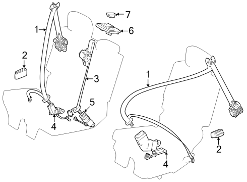 2024 Toyota Sequoia Bolt Diagram for 90109-A0041