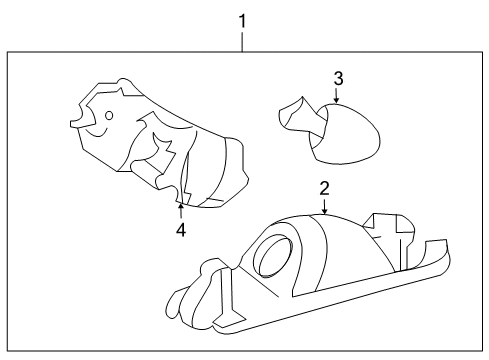 2007 Toyota RAV4 License Lamps Diagram