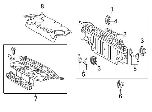 2016 Toyota Camry RETAINER Sub-Assembly, L Diagram for 58309-06090