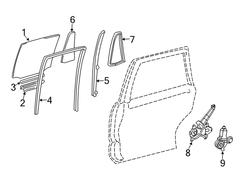 2021 Toyota Land Cruiser Rear Door, Body Diagram 2 - Thumbnail