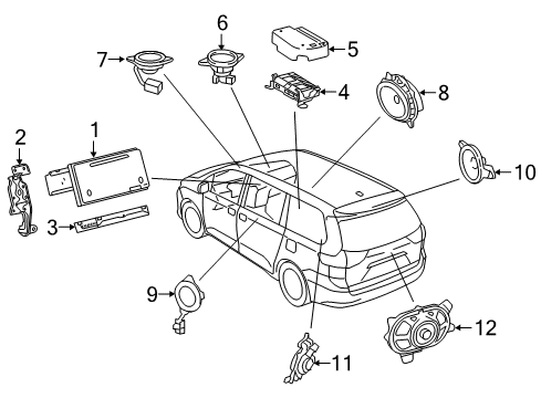 2016 Toyota Sienna Sound System Diagram