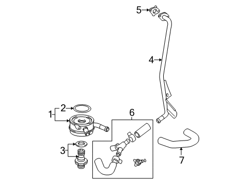 2003 Toyota Solara Oil Cooler Diagram