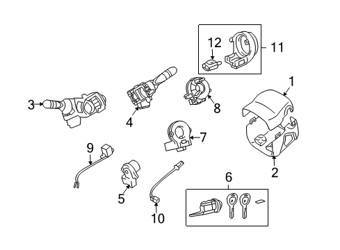 2006 Toyota Highlander Shroud, Switches & Levers Diagram 2 - Thumbnail