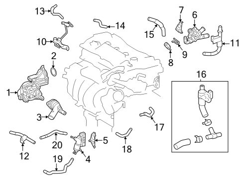 2024 Toyota Grand Highlander Hoses, Lines & Pipes Diagram 3 - Thumbnail