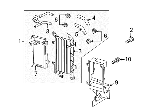 2008 Toyota Land Cruiser Trans Oil Cooler Diagram