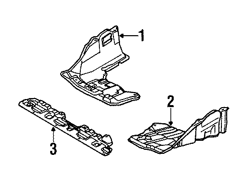 1990 Toyota Corolla Splash Shields Diagram 2 - Thumbnail