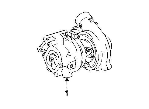 1990 Toyota Celica Gasket Kit, Turbocharger Diagram for 04175-74030