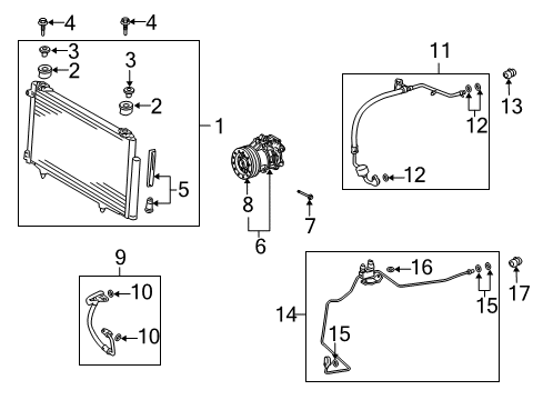 2006 Scion xB Tube Sub-Assy, Liquid, A Diagram for 88706-52431