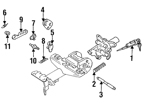 1997 Toyota Celica Housing & Components Diagram