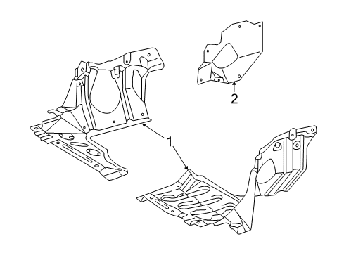 2005 Toyota RAV4 Splash Shields Diagram