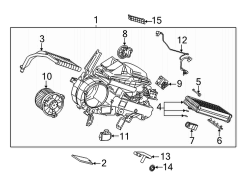 2020 Toyota Highlander HVAC Case Diagram 3 - Thumbnail