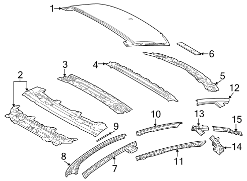 2023 Toyota Crown REINFORCEMENT SUB-AS Diagram for 63103-30430