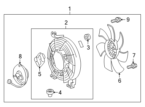 2008 Toyota Land Cruiser A/C Condenser Fan Diagram