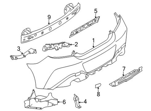 2023 Toyota GR86 Bumper & Components - Rear Diagram