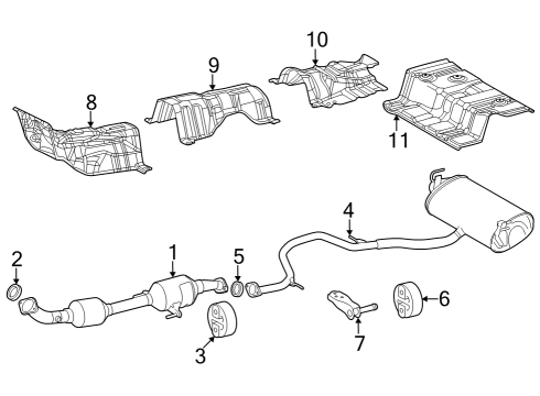 2023 Toyota Corolla Cross PIPE ASSY, EXHAUST Diagram for 17410-F2470