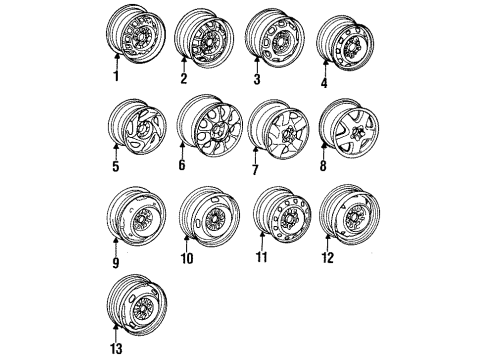 1992 Toyota Celica Wheel, Disc Diagram for 42611-20730