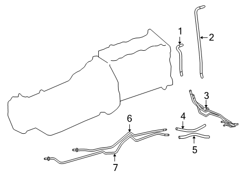 2010 Toyota 4Runner Tube, Oil Cooler, In Diagram for 32921-60240