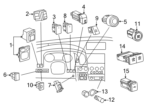 2022 Toyota Sequoia Outside Rear Mirror Assembly Diagram for 87940-0C600