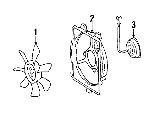 1995 Toyota Celica A/C Condenser Fan Diagram