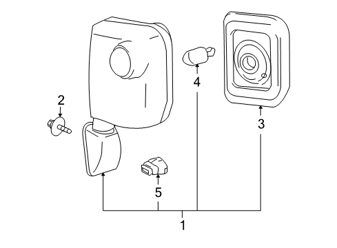 2012 Toyota FJ Cruiser Bulbs Diagram 2 - Thumbnail