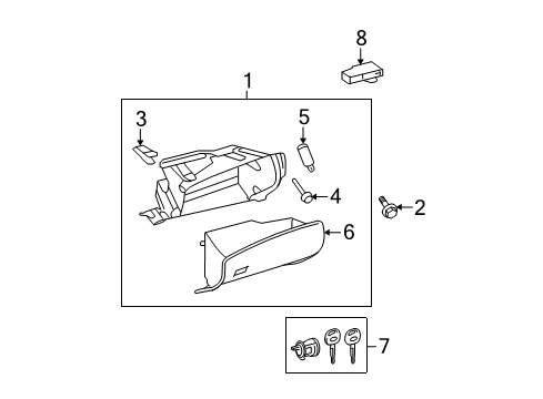 2009 Toyota Highlander Panel Sub-Assy, Instrument, Lower Diagram for 55303-48150-C0