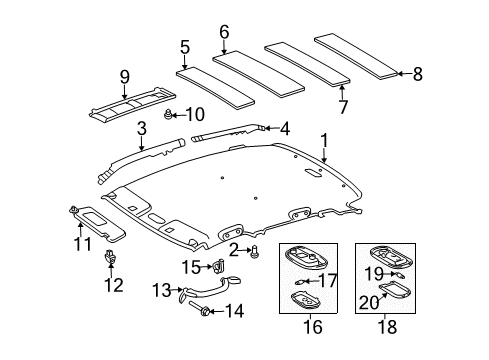 2004 Scion xA Lamp Assembly, Map Diagram for 81260-46010-B2