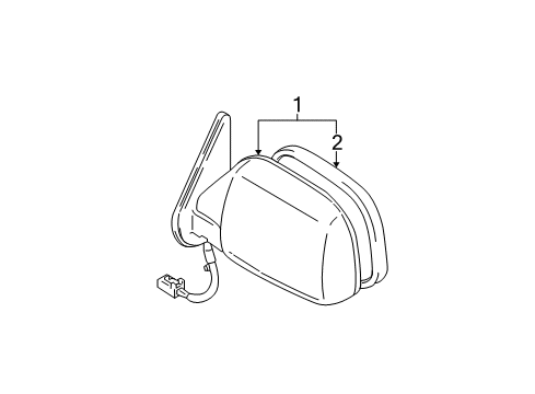 2006 Toyota 4Runner Outside Mirrors Diagram