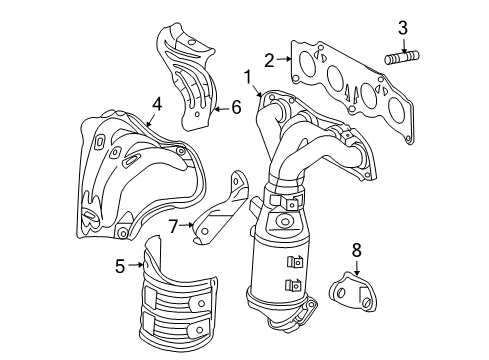 2007 Toyota RAV4 Exhaust Manifold Diagram