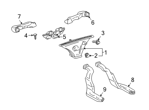 2000 Toyota Echo Ducts Diagram