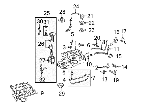 2011 Toyota Highlander Fuel Supply Diagram 2 - Thumbnail