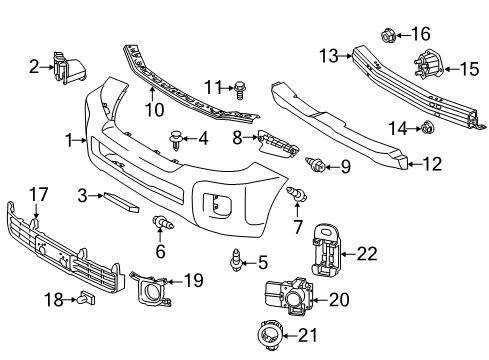 2013 Toyota Land Cruiser Parking Aid Diagram 3 - Thumbnail