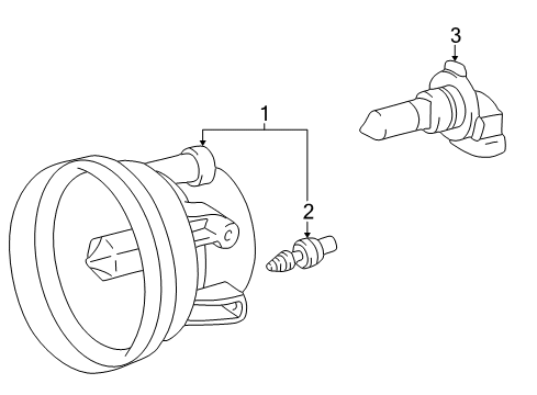 2005 Scion xA Fog Lamps Diagram