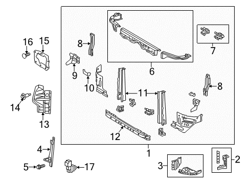 2014 Toyota Tundra Reinforcement, Front Body Mounting, LH Diagram for 53282-0C020