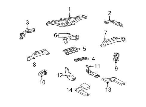 2001 Toyota Highlander Ducts Diagram