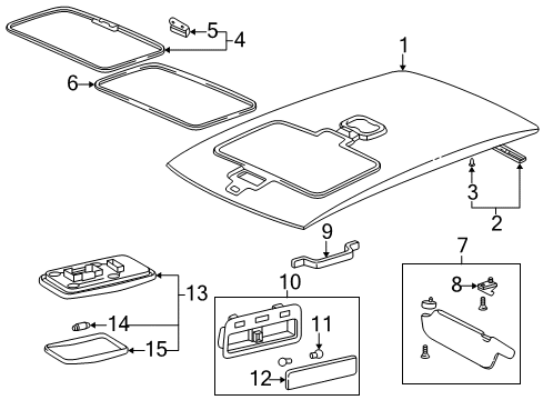 1999 Toyota RAV4 Lamp Assembly, Map Diagram for 81260-22170-B0