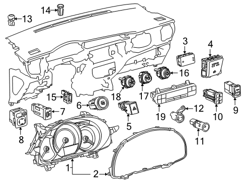 2017 Toyota Corolla Ignition Lock, Electrical Diagram 2 - Thumbnail