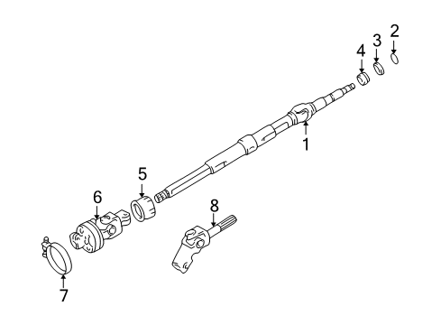 2004 Toyota Avalon Shaft & Internal Components Diagram