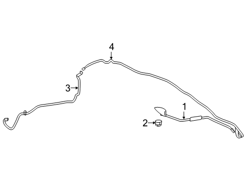 2016 Toyota Prius C Antenna Assembly, SATELL Diagram for 86960-52041-B0