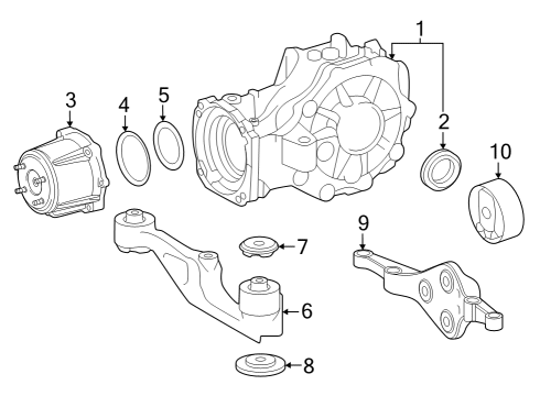 2024 Toyota Grand Highlander Axle & Differential - Rear  Diagram 2 - Thumbnail