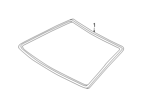 2002 Toyota Solara Reveal Molding, Front Diagram for 75533-06040