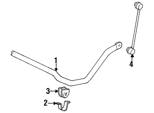 1993 Toyota MR2 Stabilizer Bar & Components - Front Diagram 1 - Thumbnail