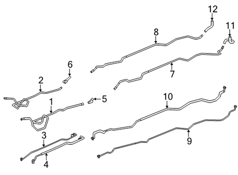 2023 Toyota Highlander PIPE SUB-ASSY, WATER Diagram for 87208-0E360