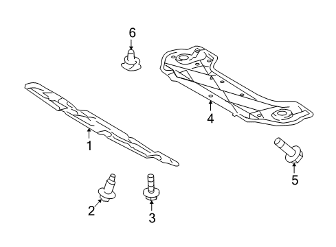 2010 Toyota Highlander Splash Shields Diagram 2 - Thumbnail