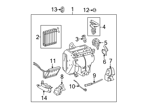 2009 Scion tC Damper Servo Sub-Assembly(For Mode) Diagram for 87106-12140