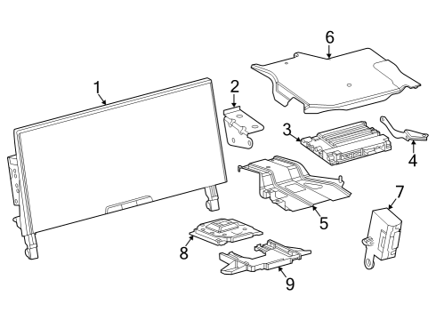 2023 Toyota bZ4X BRACKET, RADIO RECEI Diagram for 86212-42150