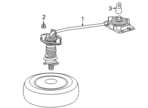 2020 Toyota Highlander Spare Tire Carrier Diagram