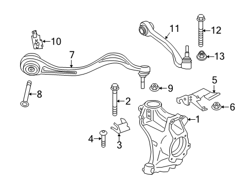 2021 Toyota GR Supra Front Suspension, Control Arm, Ride Control, Stabilizer Bar Diagram 2 - Thumbnail