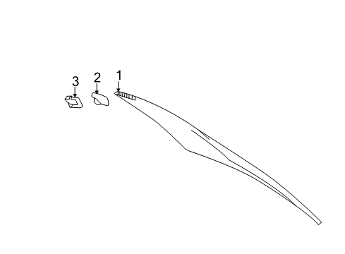 2009 Toyota Avalon Back Glass Diagram